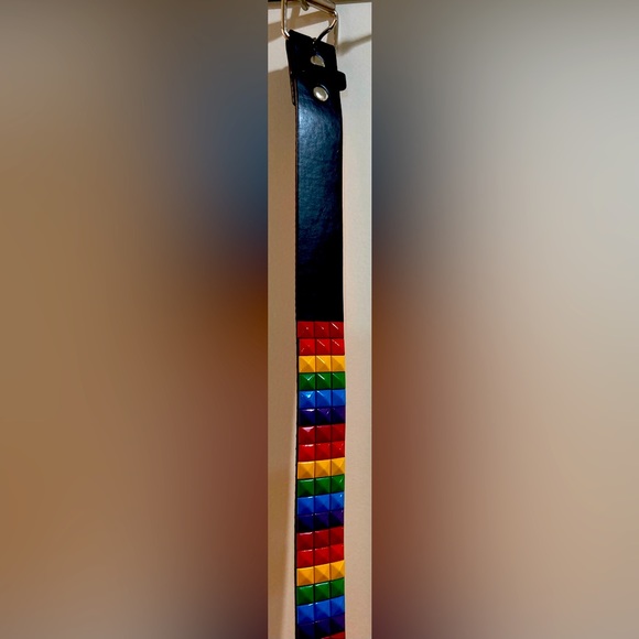Multi Coloured Belt Unisex Rainbow studded belt (Last 4 left)!! - Picture 5 of 7